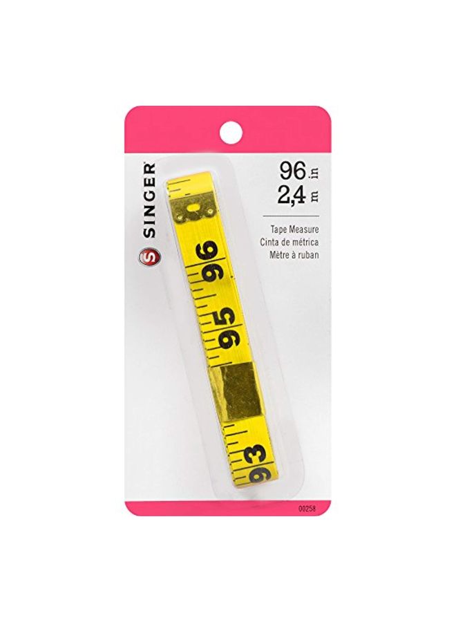 SINGER Extra Long Vinyl Measuring Tape Yellow/Black - Image 2
