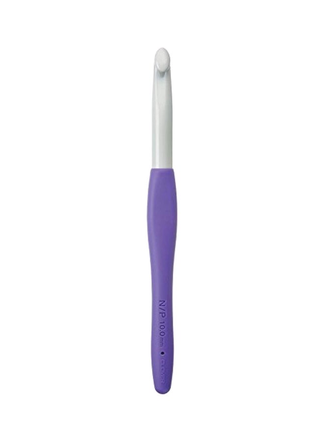 Clover Amour Crochet Hook Purple/White - Image 1