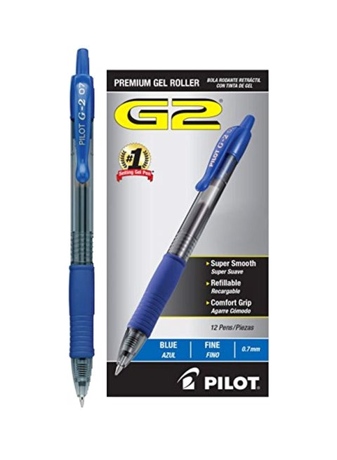 12-Piece Ball Point Pen Blue