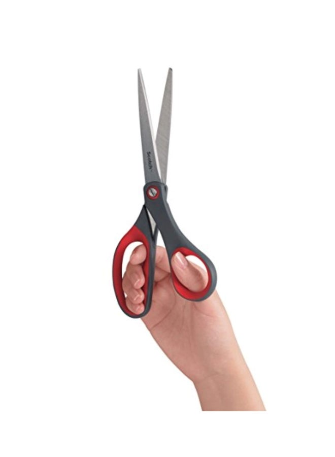 سكوتش مقص دقيق رمادي/أحمر - Image 4