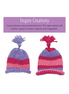 Creativity for Kids Kids Quick Knit Loom Set Pink/Blue/Yellow  - Image 5
