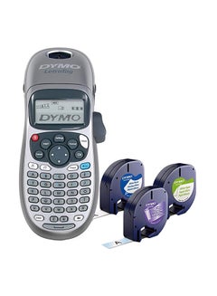 Dymo Handheld Label Maker With Bonus Letratag Labelling Tape Grey  - Image 1