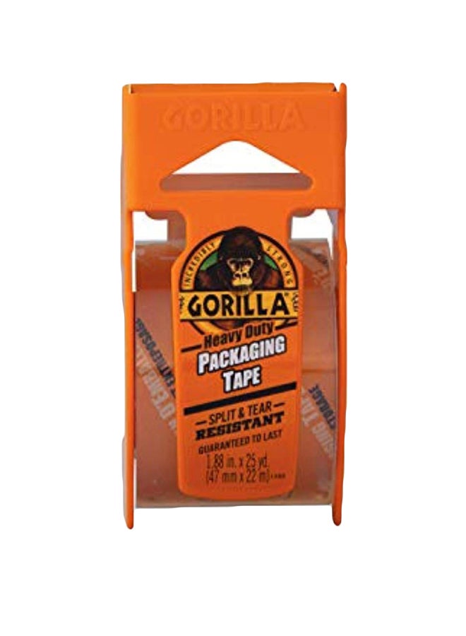 Gorilla Heavy Duty Packing Tape With Dispenser Clear/Orange  - Image 1