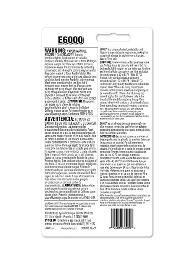E6000 Craft Adhesive Clear - Image 2