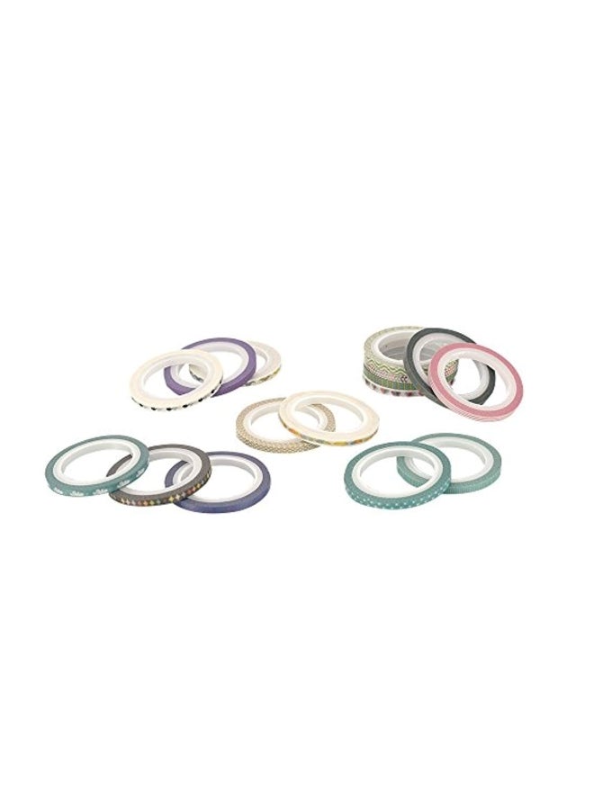 Agutape 48-Piece Washi Tape Set Red/White/Purple  - Image 4