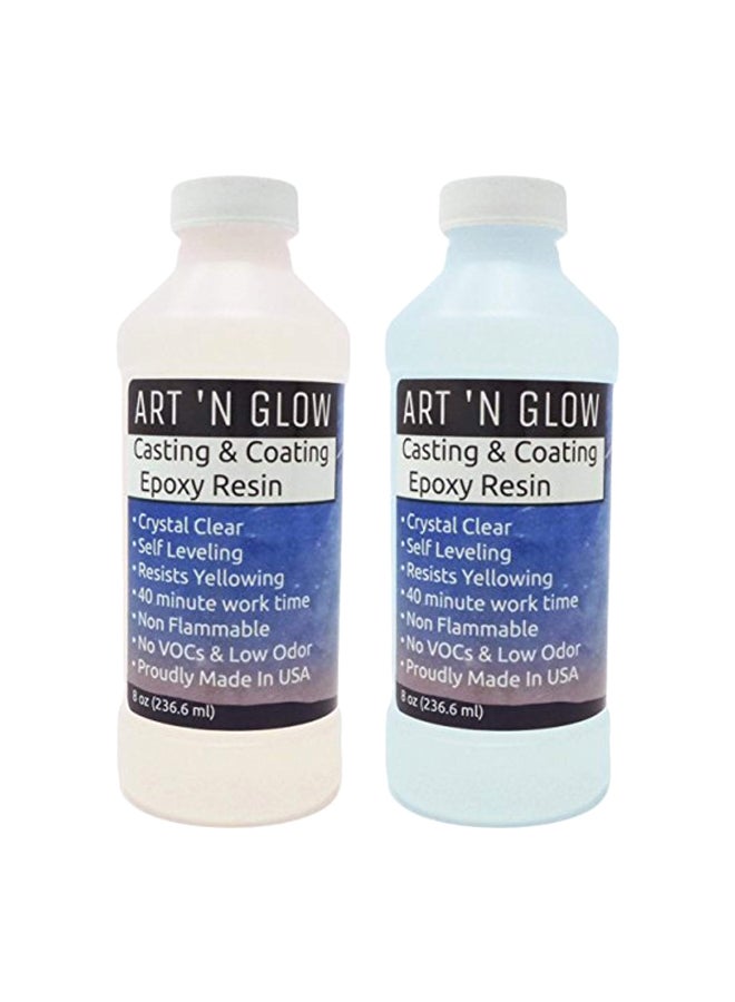 Art 'N Glow Pack Of 2 Casting And Coating Epoxy Resin Clear - Image 1