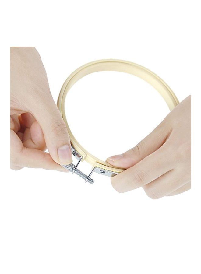 Caydo 12-Piece Stitch Hoop Ring Set Beige  - Image 3