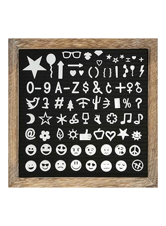 MAINEVENT Felt Letter Board Black/Brown  - Image 1