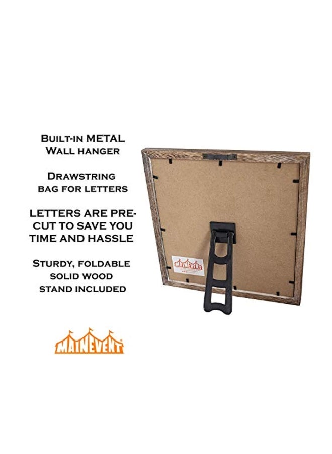 MAINEVENT Felt Letter Board Black/Brown  - Image 4