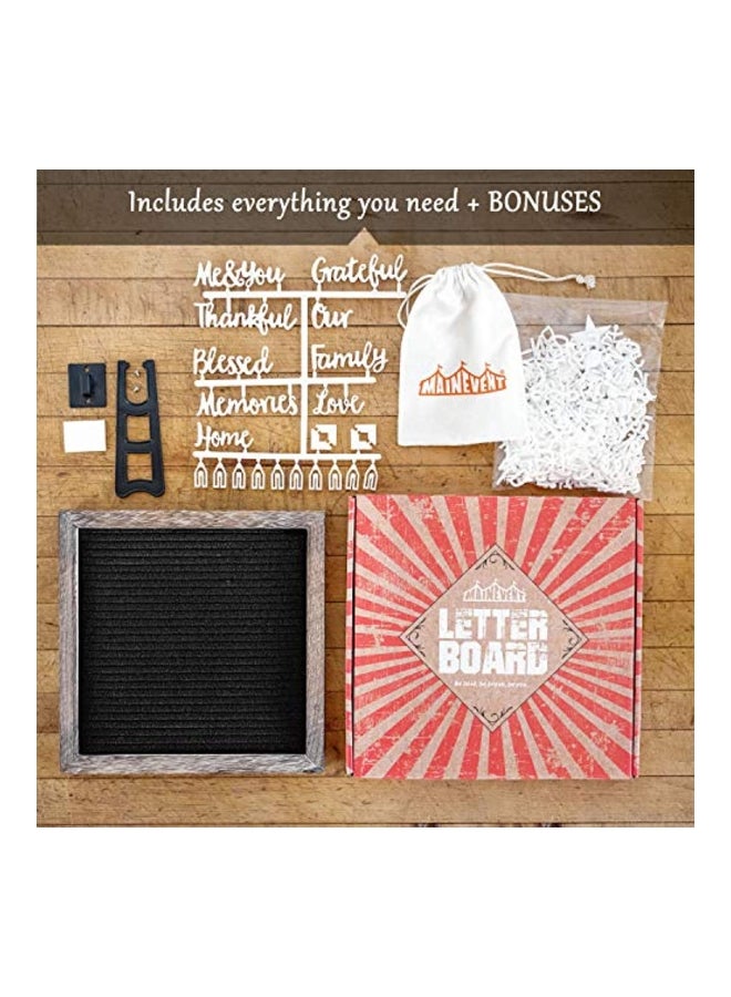 MAINEVENT Felt Letter Board Black/Brown  - Image 3