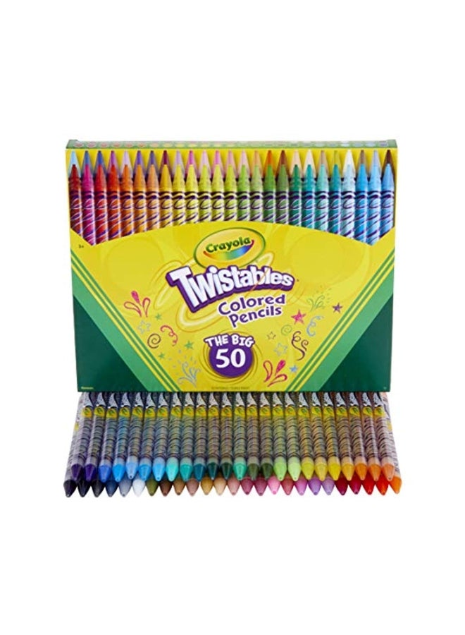 Crayola 50-Piece Colored Pencil Blue/Yellow/Green - Image 2