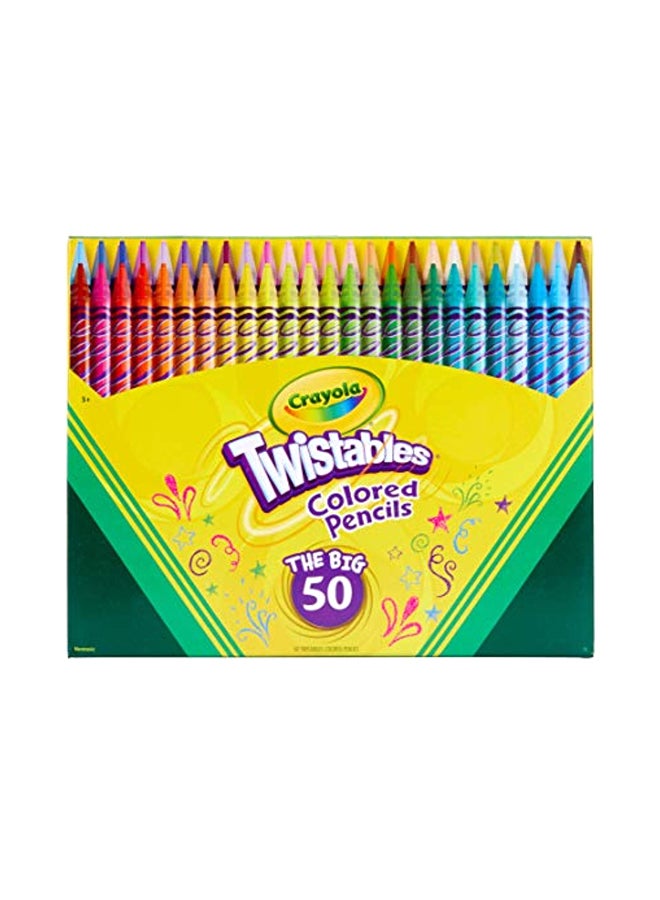 Crayola 50-Piece Colored Pencil Blue/Yellow/Green - Image 1