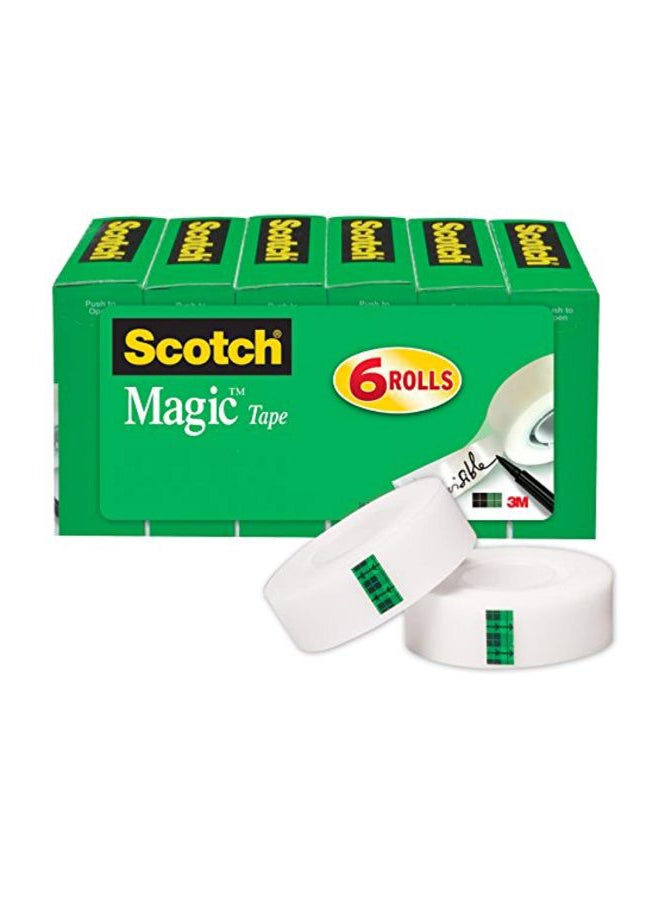 سكوتش شريط لاصق شفاف من 6 قطع شفاف - Image 1