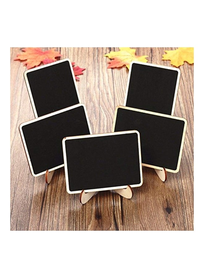 DSTELIN 20-Piece Mini Chalkboards Signs With Support Easel Black/Gold  - Image 2