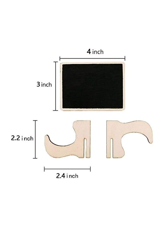 DSTELIN 20-Piece Mini Chalkboards Signs With Support Easel Black/Gold  - Image 5