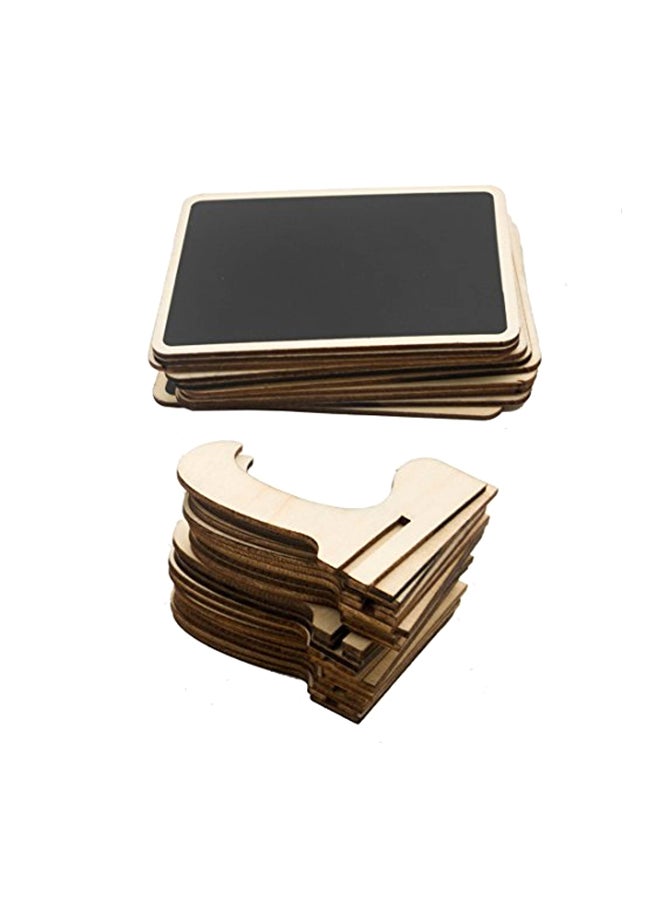 DSTELIN 20-Piece Mini Chalkboards Signs With Support Easel Black/Gold  - Image 1