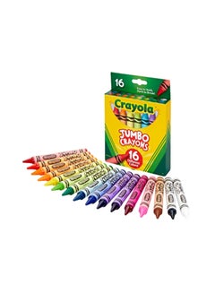 16-Piece Jumbo Crayon Set Red/Green/Blue