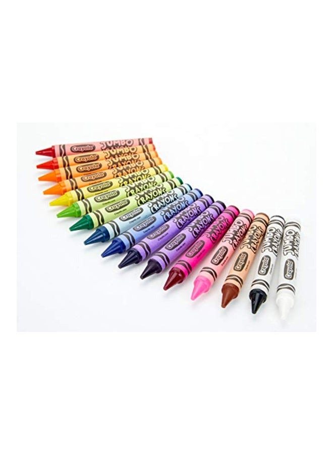 Crayola - 16-Piece Jumbo Crayon Set Red/Green/Blue - Image 1