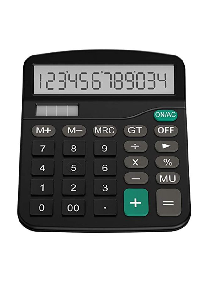 Helect Standard Function Desktop Calculator Black  - Image 1