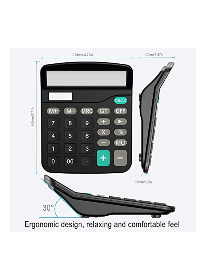 Helect Standard Function Desktop Calculator Black  - Image 2