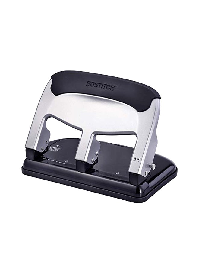 بوستيتش أوفيس خرامة ورق بثلاث ثقوب أسود/ فضي - Image 1