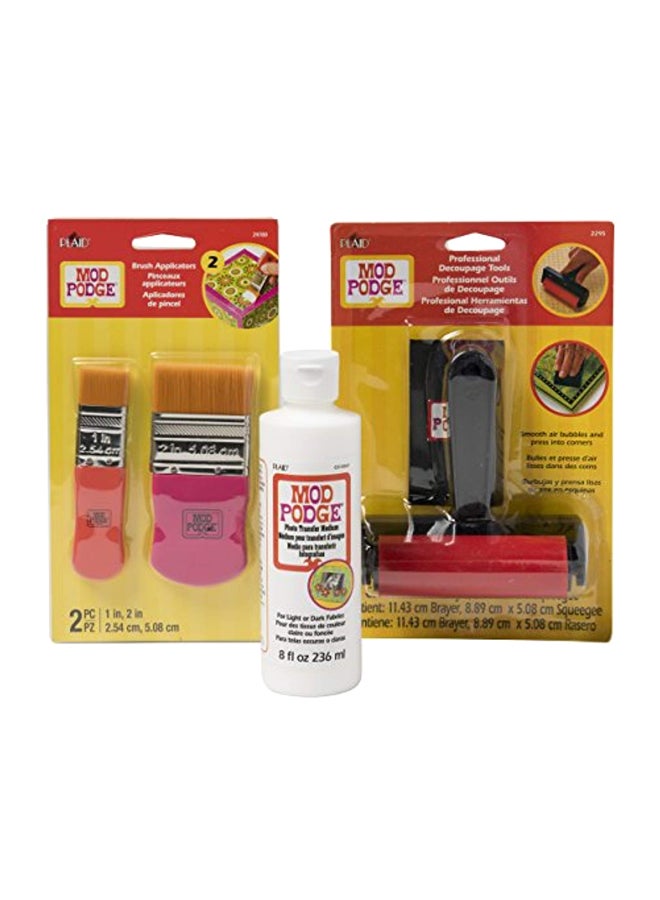 Mod Podge Photo Transfer Kit White/Red/Black 