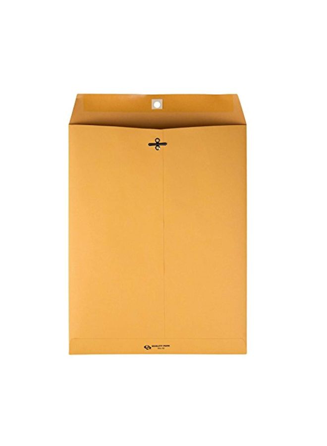 كوالتي بارك طقم مغلفات مع مشبك تعليق من 100 قطعة بيج - Image 2