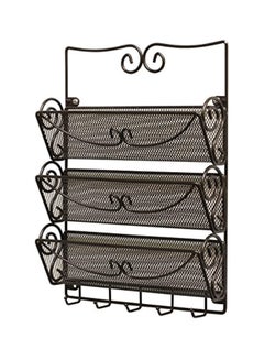 Deco Brothers 3-Tier Rack Organizer With Key Holder Black  - Image 2