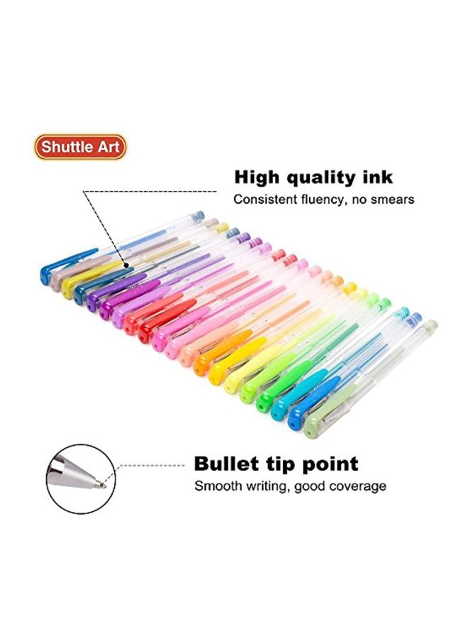 شاتل أرت طقم أقلام جل من 120 قطعة متعدد الألوان - Image 4
