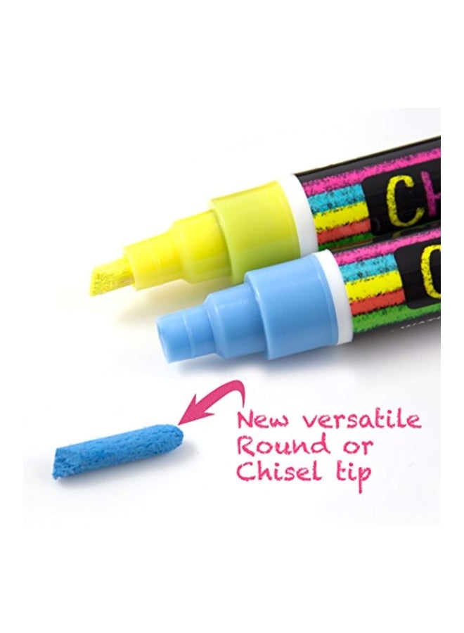 Chalktastic 8-Piece Glass Window Chalk Marker Red/Pink/Purple  - Image 4