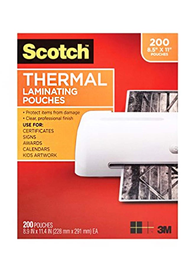 Scotch  200-Piece Laminating Pouch White - Image 1