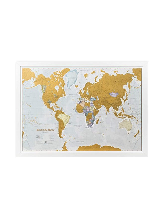 Maps International International World Travel Map White/Beige  - Image 1