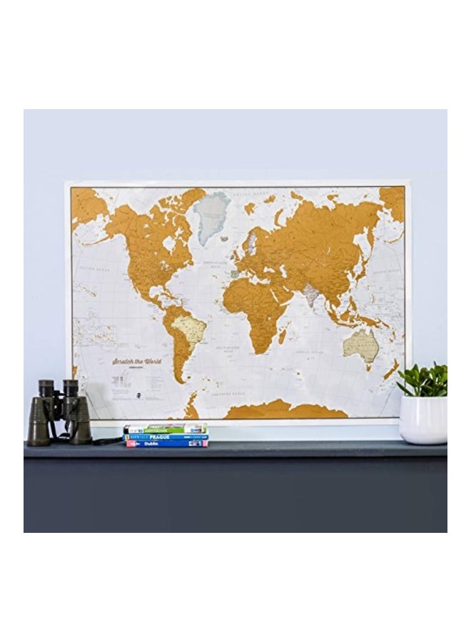Maps International International World Travel Map White/Beige  - Image 2