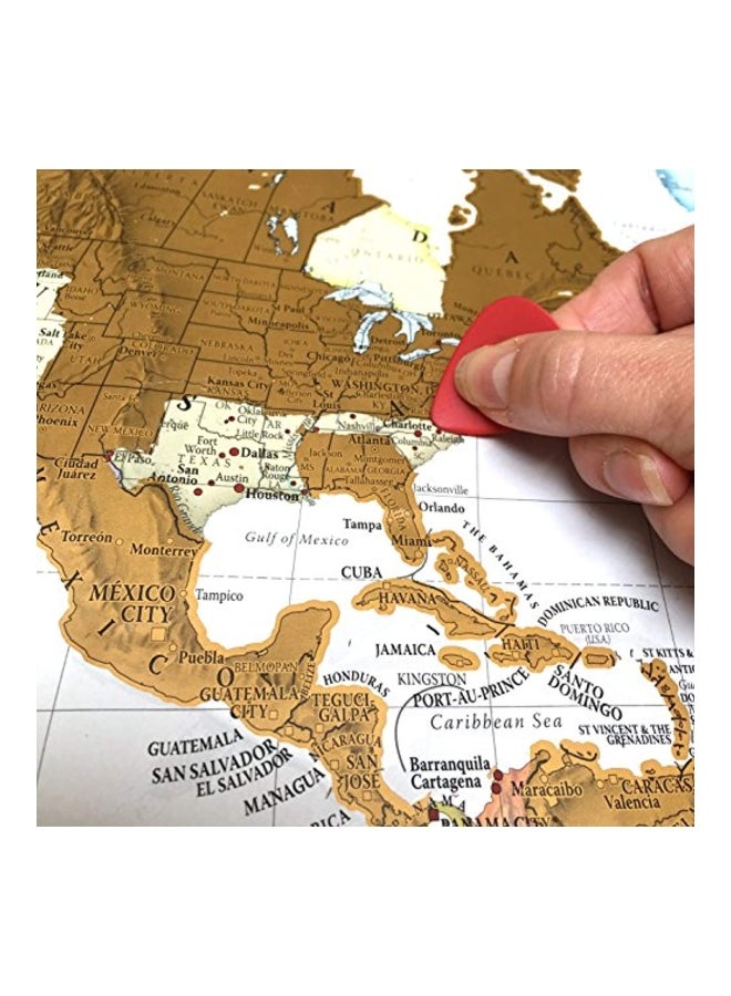 Maps International International World Travel Map White/Beige  - Image 3
