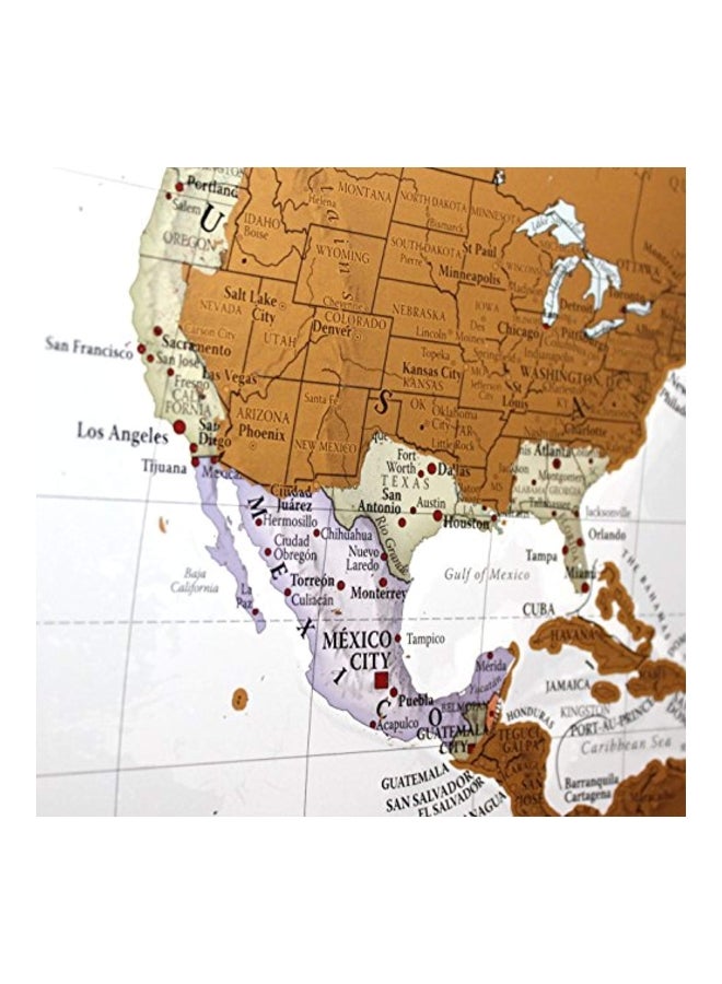 Maps International International World Travel Map White/Beige  - Image 5