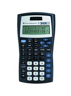 TEXAS INSTRUMENTS 2-Line Scientific Calculator Black/Blue/White  - Image 1