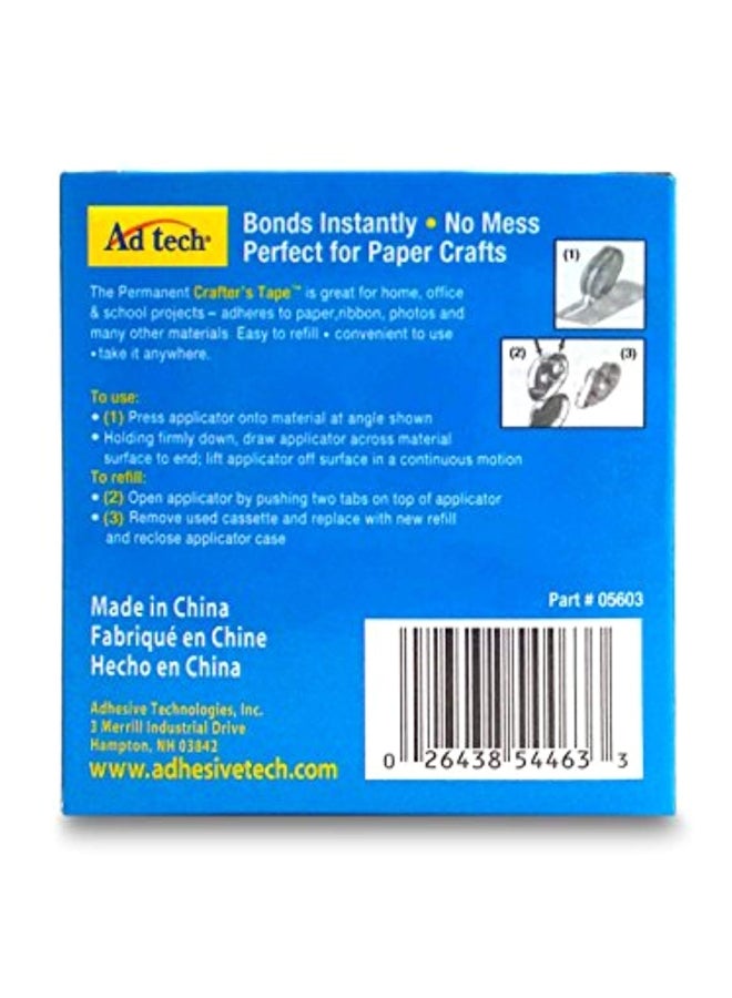 Ad-Tech 4-Piece Permanent Crafters Tape Blue/Clear - Image 3