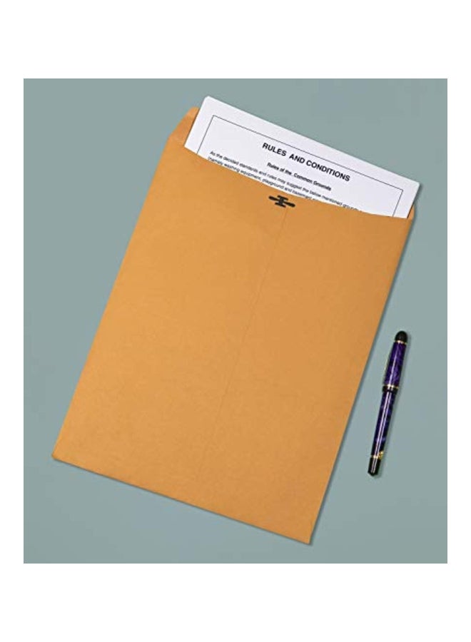 EnDoc 30-Piece Clasp Envelopes Beige - Image 4