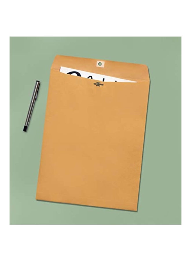 EnDoc 30-Piece Clasp Envelopes Brown Kraft  - Image 4