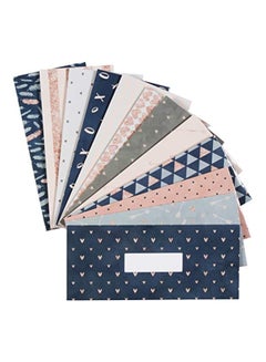 Lamare 12-Piece Budget Envelope Set Blue/White/Pink  - Image 1