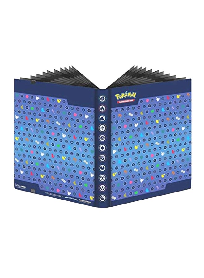 Ultra Pro 9-Pocket Pokemon Full-View Pro Binder Album Blue/Black/Grey 