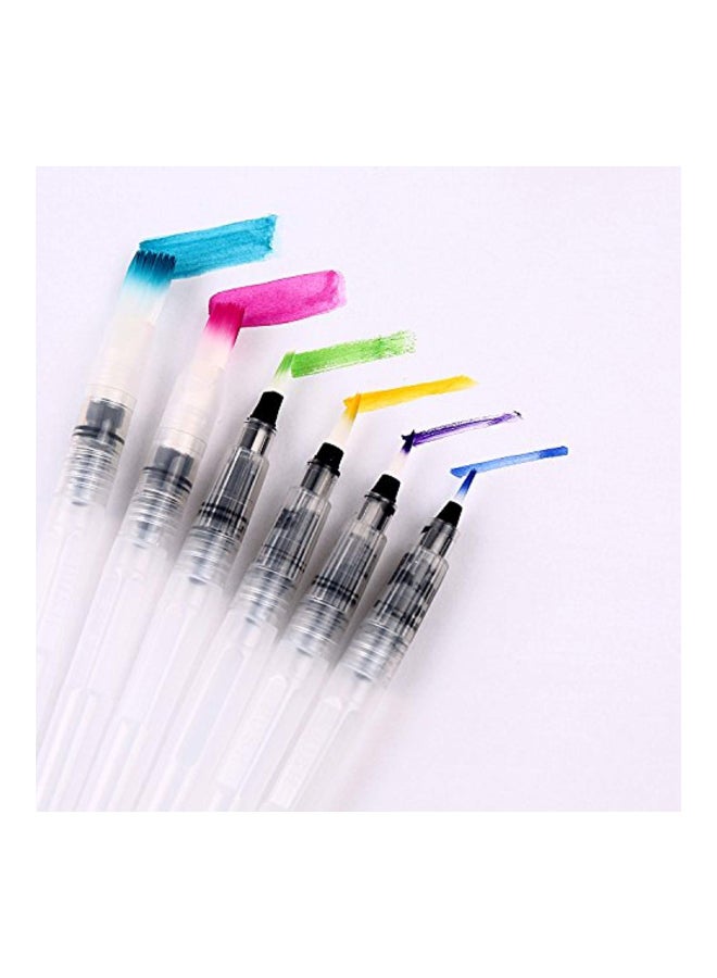 Ohuhu - 6-Piece Aqua Painting Brush Pens Set Clear - Image 1