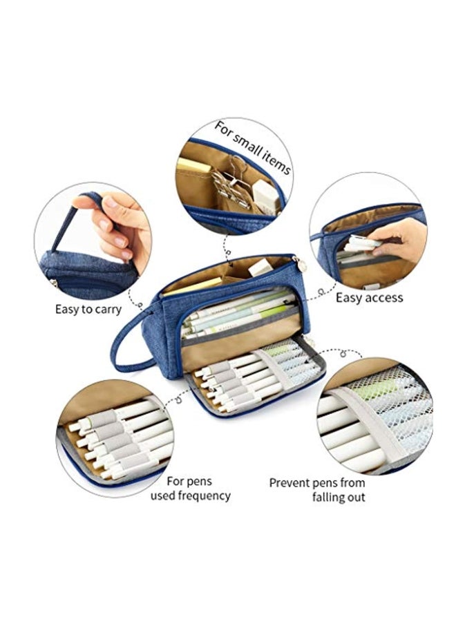 EASTHILL Big Capacity Pencil And Pen Case Blue - Image 2