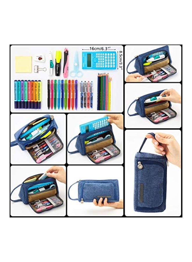 EASTHILL Big Capacity Pencil And Pen Case Blue - Image 4