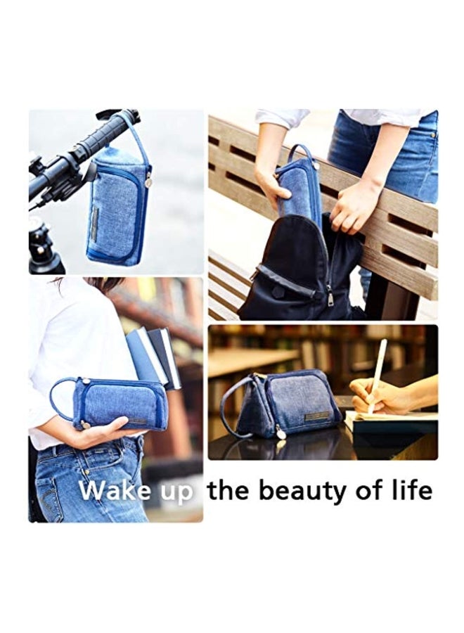 EASTHILL Big Capacity Pencil And Pen Case Blue - Image 5