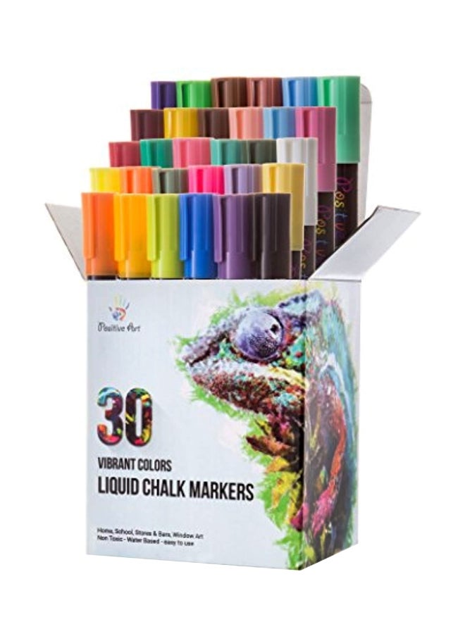 30-Piece Chalk Marker Set Green/Blue/Pink - v1557477473/N25345019A_1