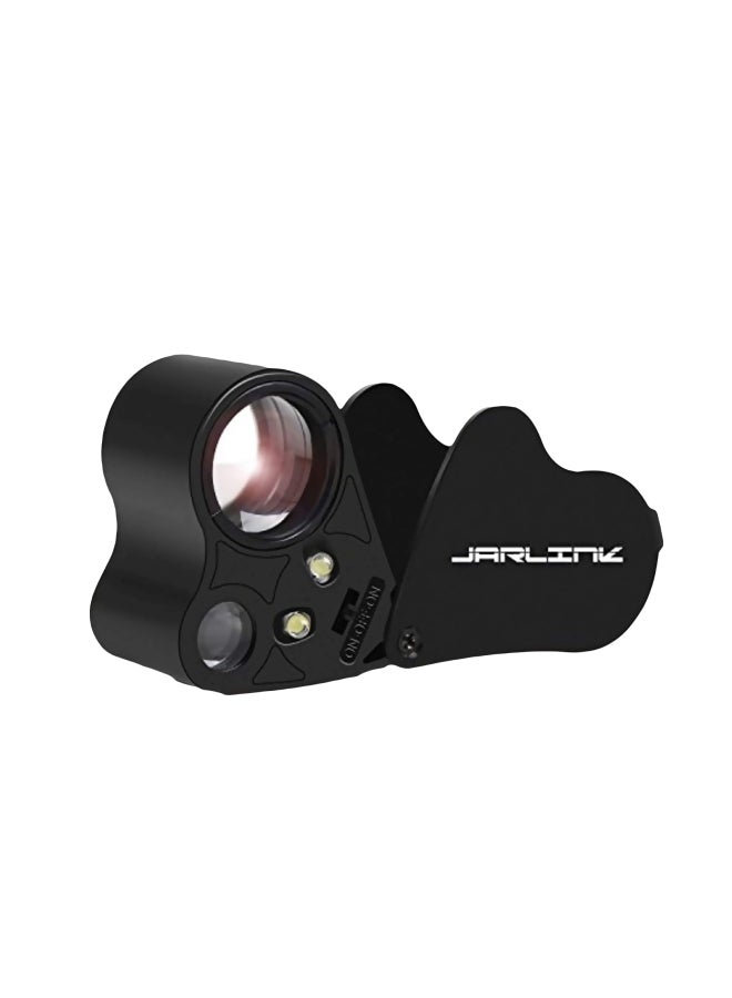 JARLINK Portable Magnifier With Bright LED Light Black - Image 1