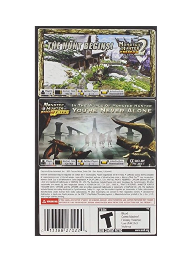 CAPCOM - Dual Pack Monster Hunter Freedom (Intl Version) - Adventure - PlayStation Portable (PSP) - Image 1
