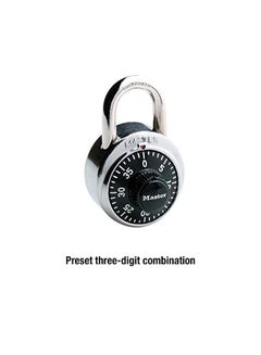 Master Lock Combination Padlock Black 5.6x3.5x1.6inch  - Image 3
