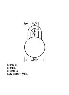 Master Lock Combination Padlock Black 5.6x3.5x1.6inch  - Image 4